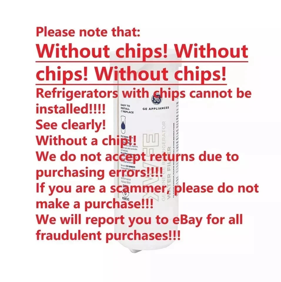 2 PACK GE XWFE Replacment Refrigerator Water Filter Without Chip