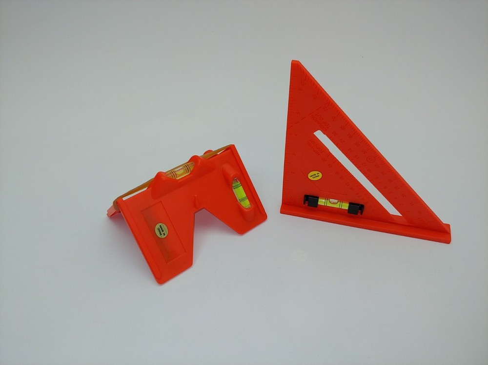 Post Level & Square Set, Bubble Levels Setting Fence Posts Pipe Align