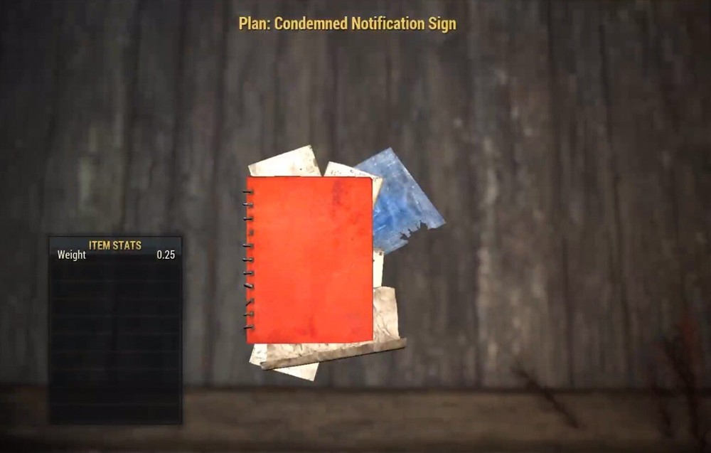 (Xbox) Condemned Notification Sign Plan