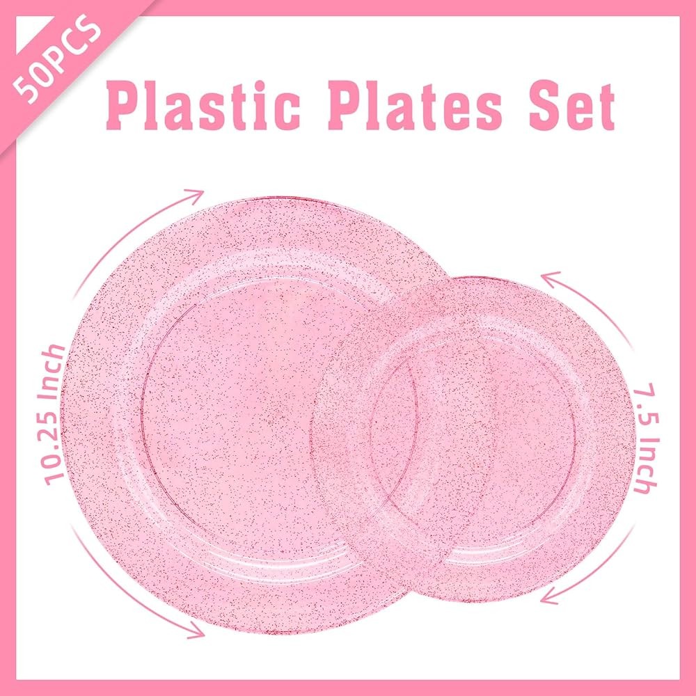 Blue Plastic Plates with Blue Plastic Sierware Heavy Duty, Disposable