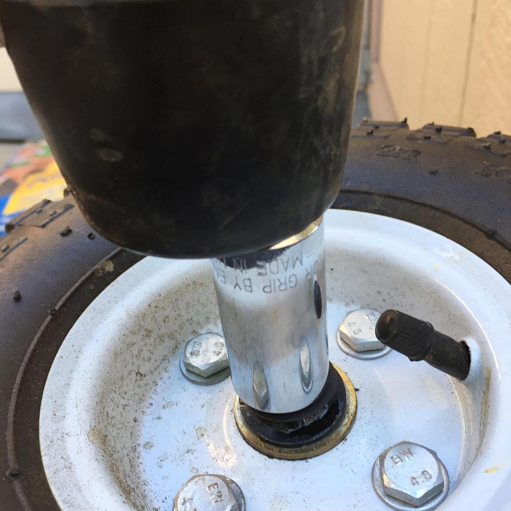 Partially Threaded 5/8" Push-On Pushnut - Secure Attachment for Carts - 2-Pack