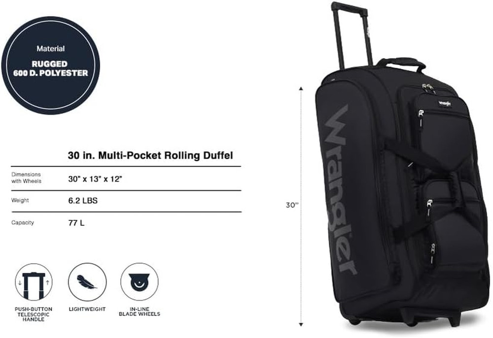 Wesley Rolling Duffel Bag