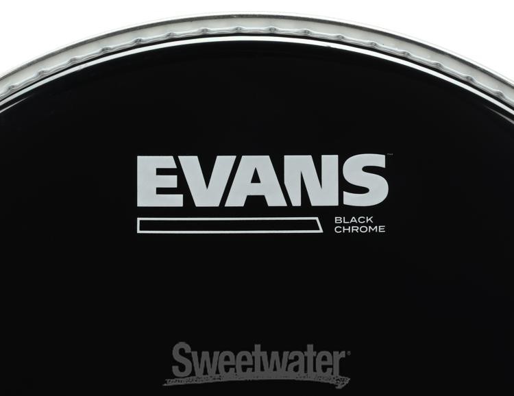 Evans TT10CHR Black Chrome Tom Batter Head - 10"