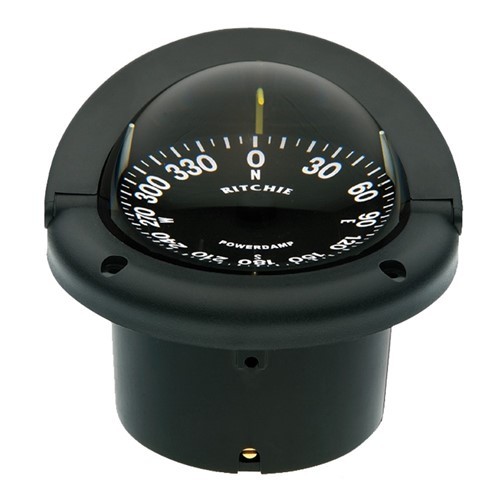 Ritchie Compass, Flush Mount, 3.75" Dial, Black HF-742