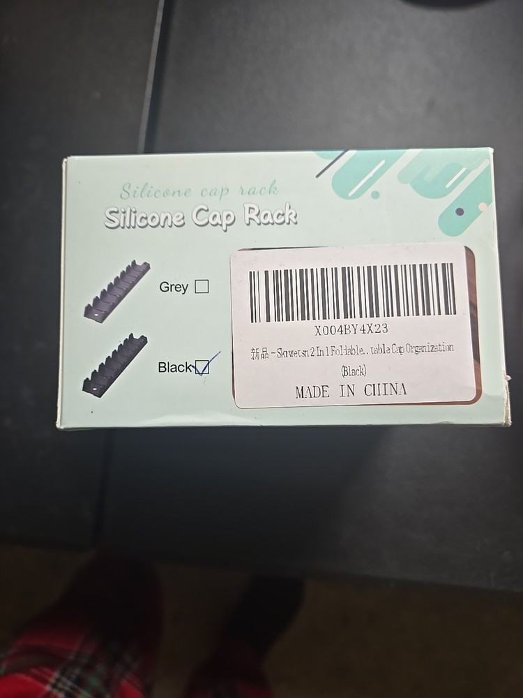 Silicone CAP Rack, 2-in-1 Function, Black