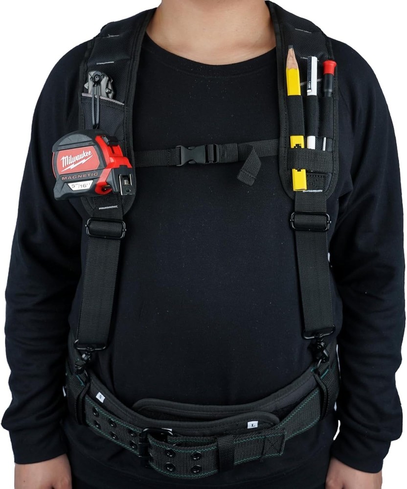 Durable Construction Work Pouch Suspenders