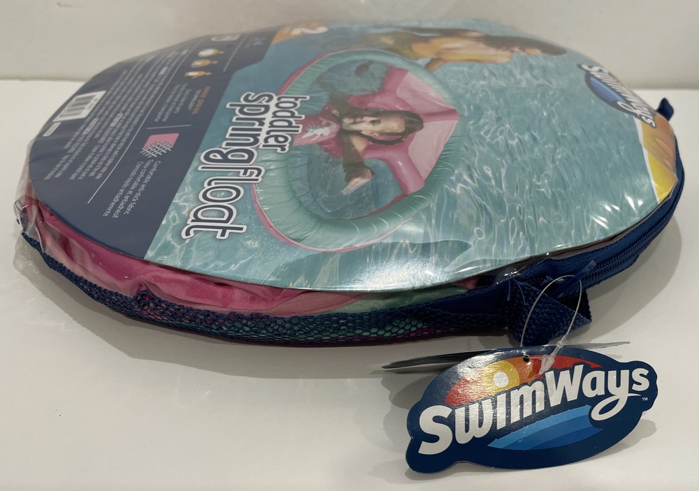 SwimWays Spring Float, Inflatable Floaty-Step 2 Toddler Ages 2-4 Years Pink