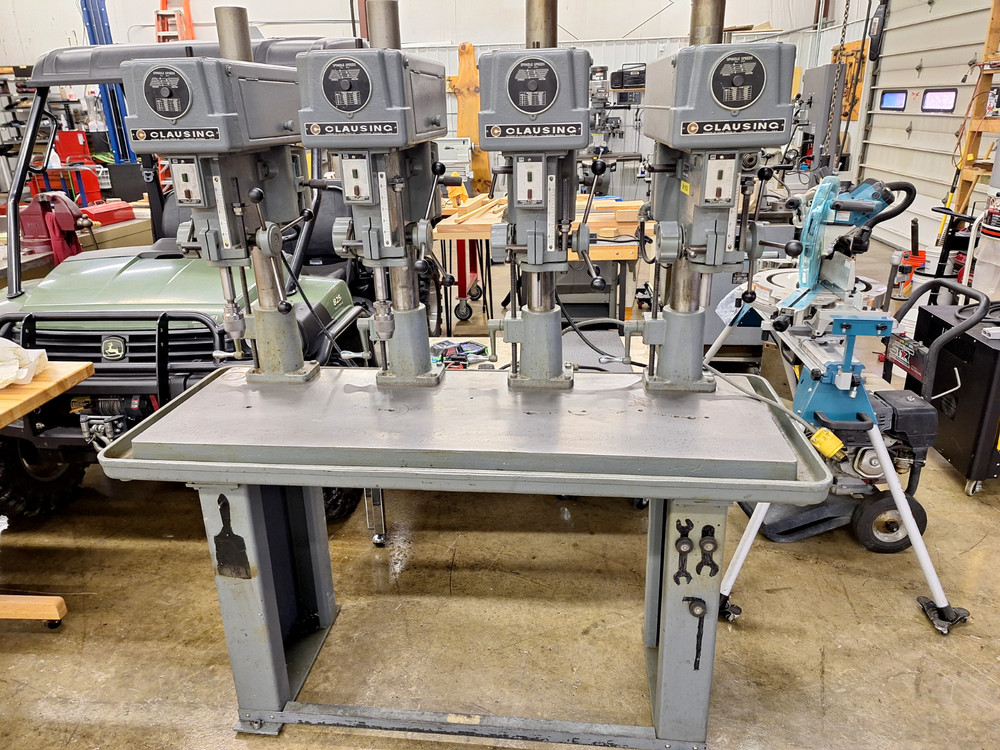 Clausing 4 spindle drill press