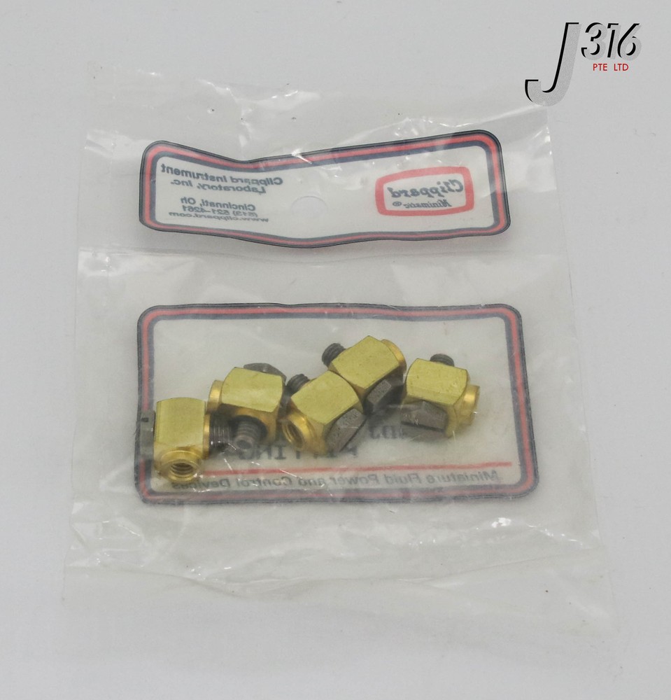 16155 CLIPPARD 10-32 ADJUSTABLE "L" FITTING (NEW) 15002-1