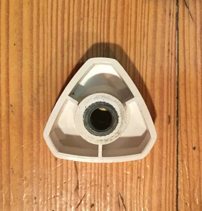 CTC Pasta Express Maker Model X2000 Part, Triangle Shaped Knob Front Plate Beige