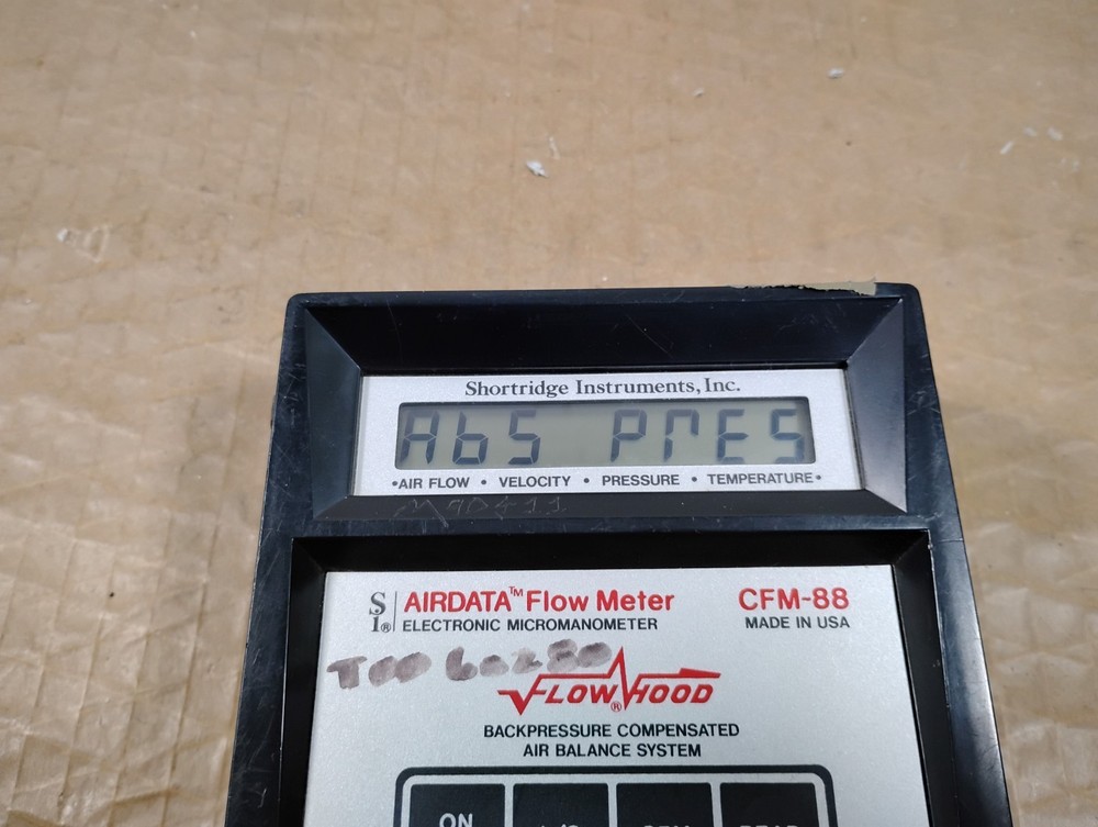 Shortridge Instruments CFM-88 Airdata Flow Meter Electronic Micromanometer