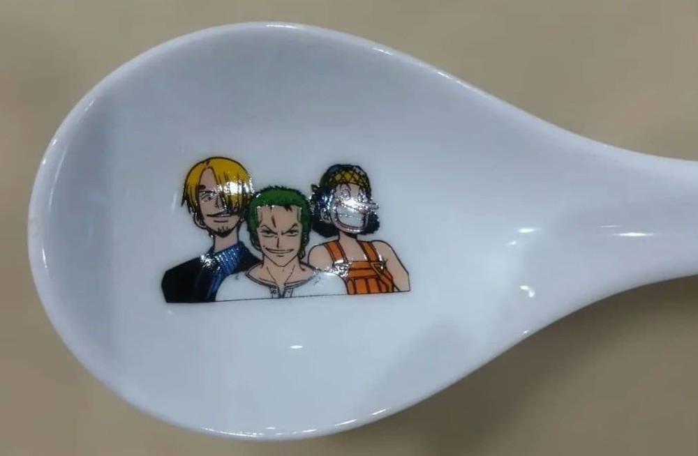 One Piece Ceramic Ramen Spoon with Dead End Logo