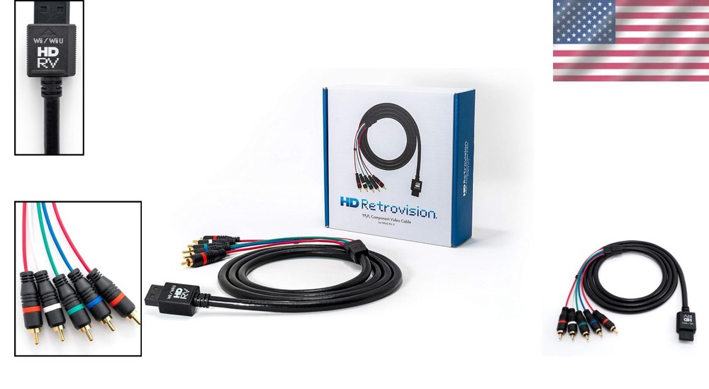 Shielded YPbPr Component Video Cable for Wii/Wii U