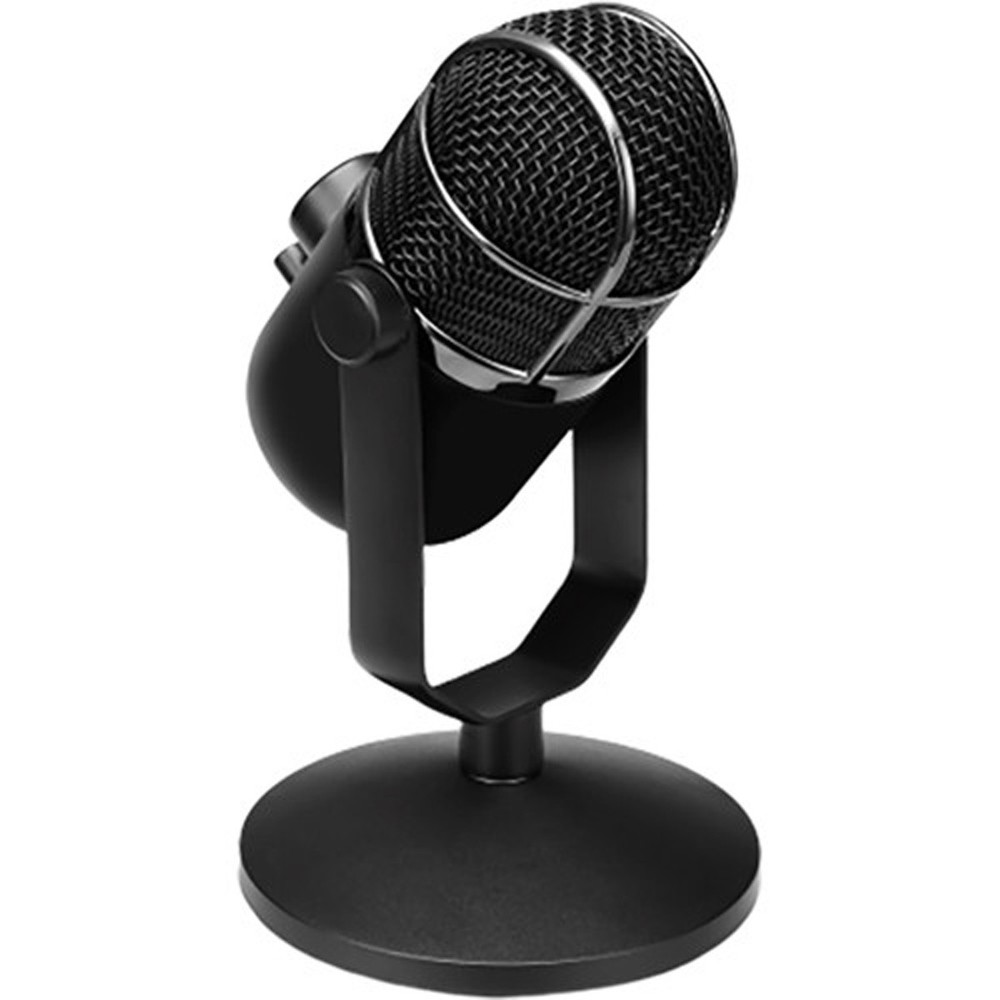 Thronmax MDrill Dome Plus USB Microphone with Tabletop Stand, Jet Black