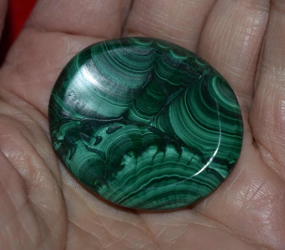 Malachite Worry Stone #9