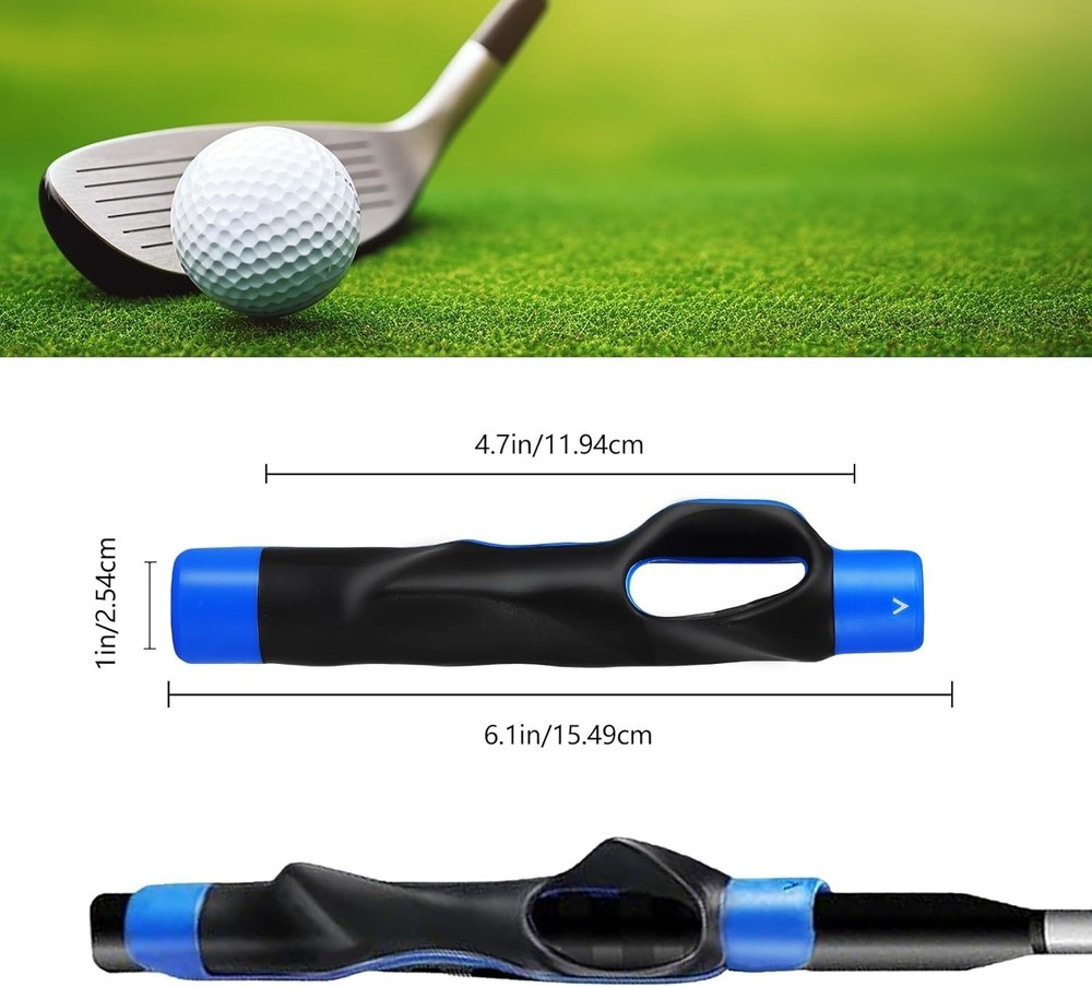 Durable Rubber Golf Grip Trainer - Correct Hand Position for Better Accuracy
