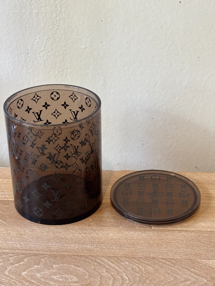 Louis Vuitton Acetate Monogram Pattern Jar