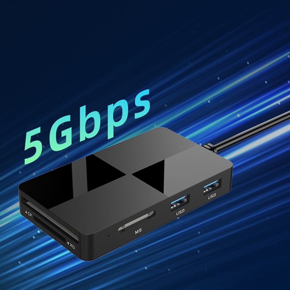 8-IN-1 USB 3.0 Type-C USB Smart Memory Card Reader High-Speed Adapter Accessory