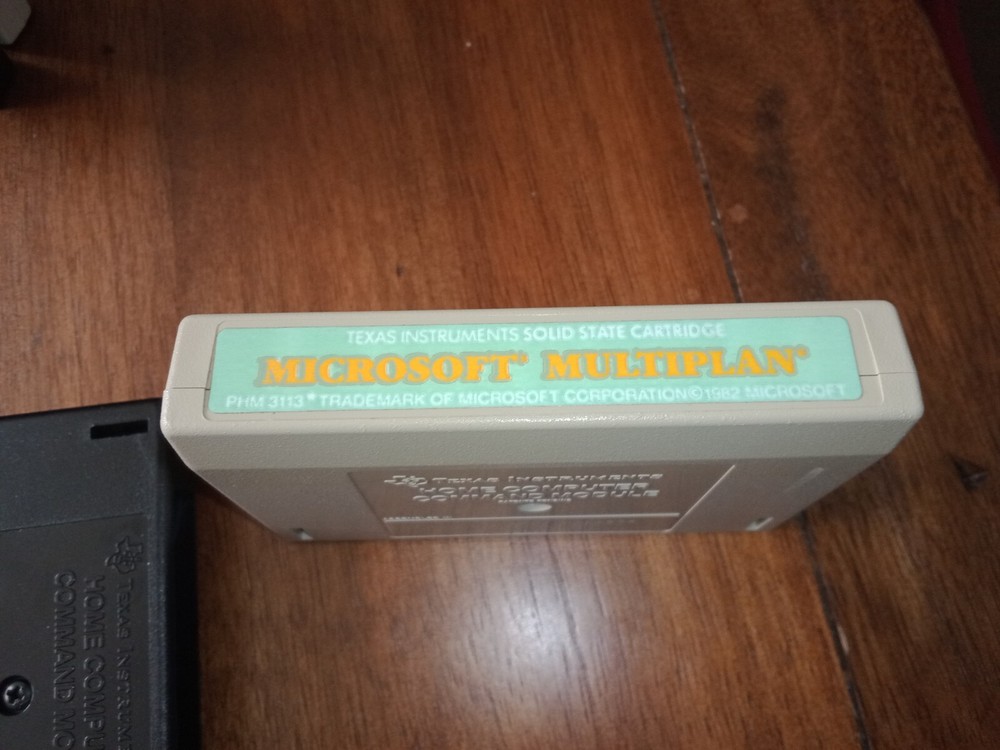 Texas Instruments TI99/4A PHM3113 Command Module Microsoft Multiplan tested