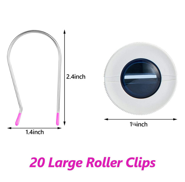 Large Hot Curler Clips Replacement Pins Hot Roller 20 Pcs