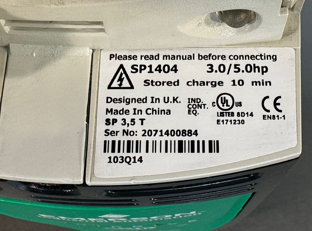Emerson SP1404 Control Techniques Unidrive SP-1404 (9.4.2)