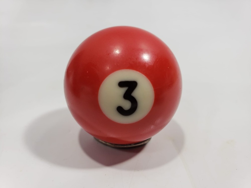 Vtg Billiards Pool Ball #3 Red Solid Replacement 1.5" diameter Mini