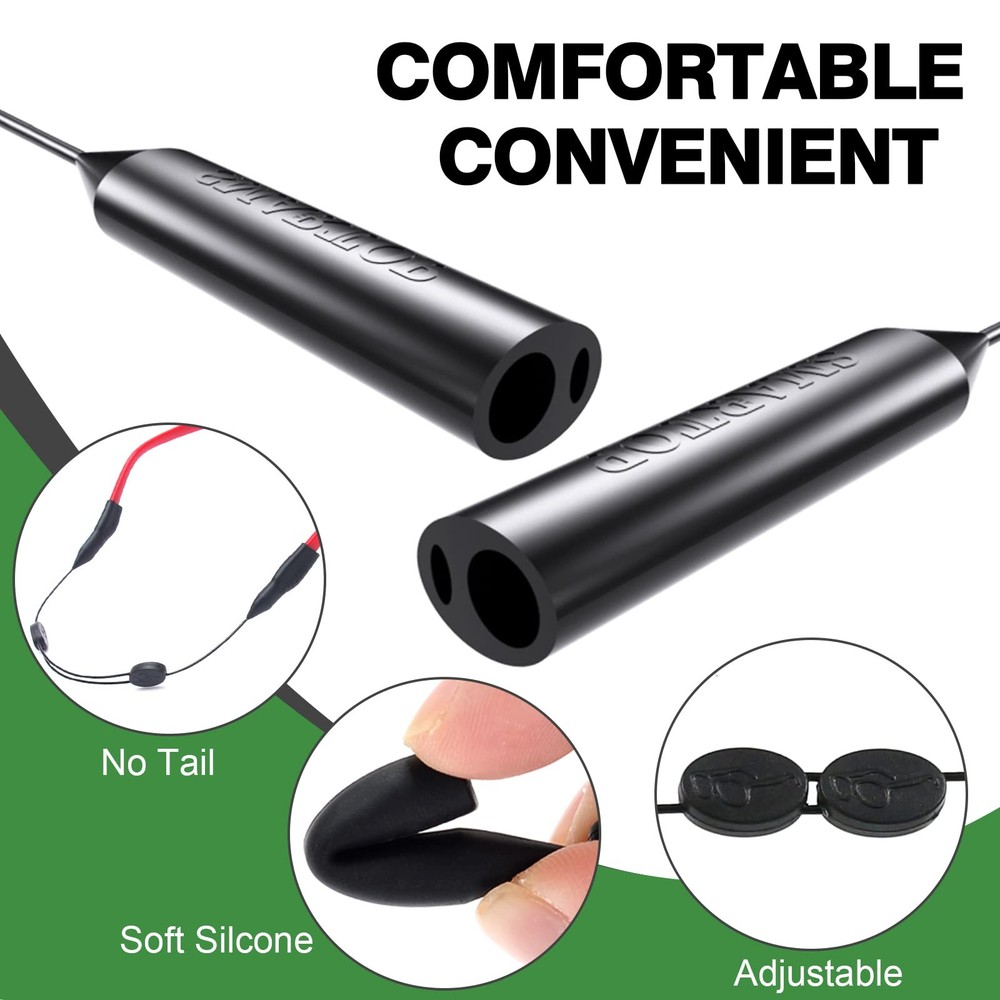 SMARTTOP Glasses Strap, upgraded two holes adjustable Glasses holder-No Tail ...