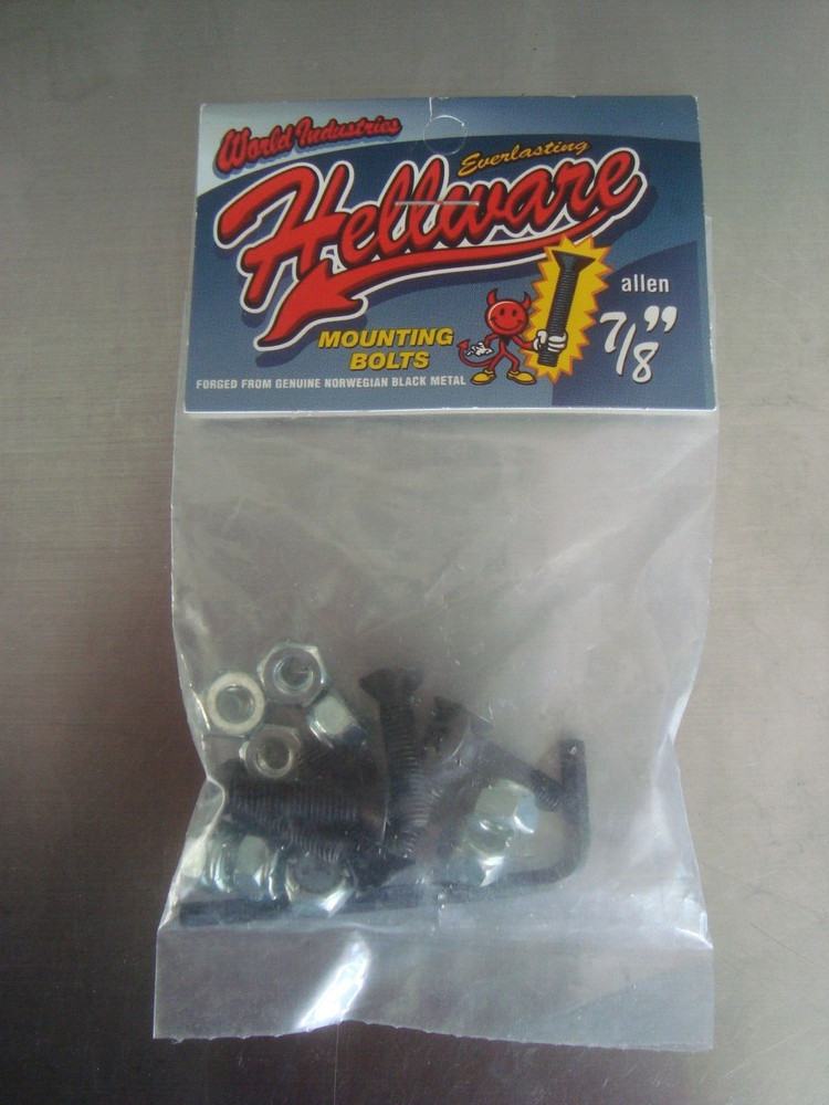 Skateboard Hardware Mounting Bolts World Industries 7/8 Hellware