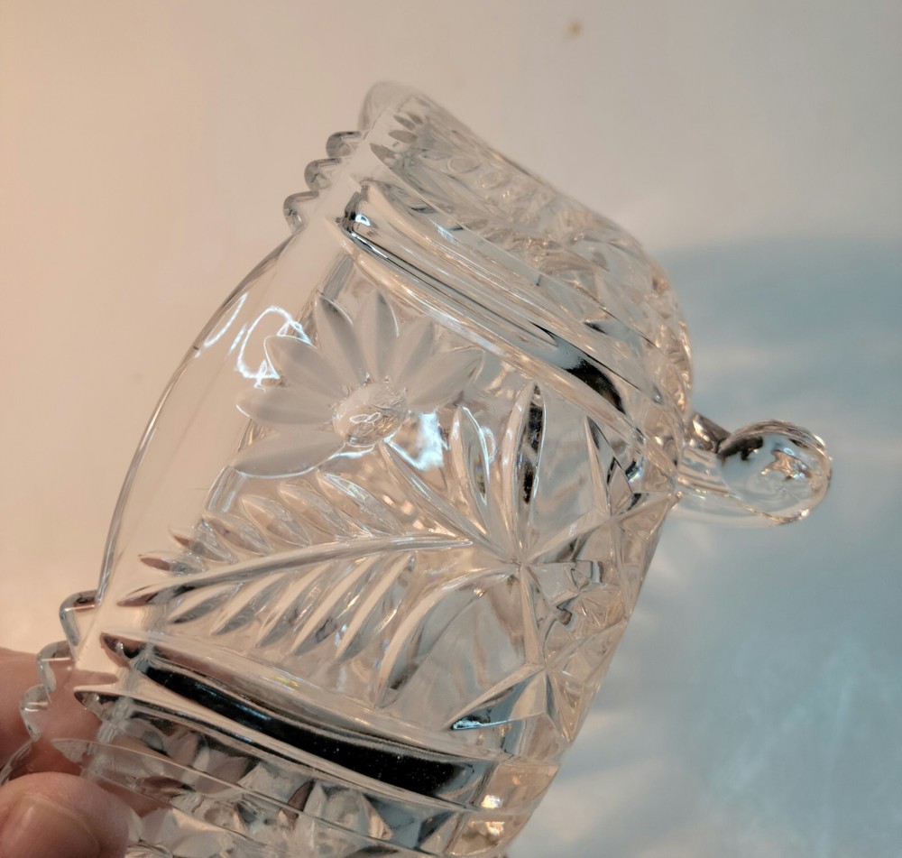 Crystal 3-Footed Bowl Frosted