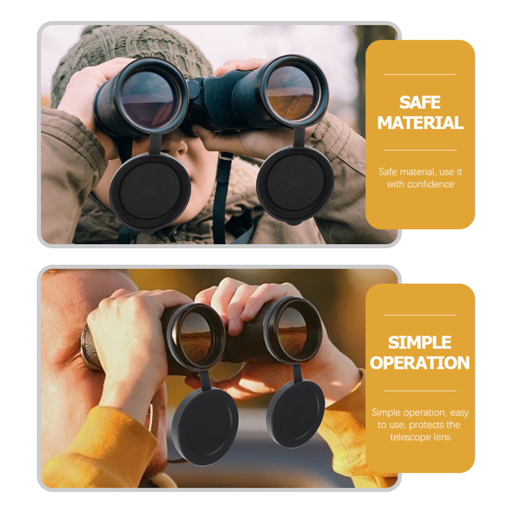 1 Set Binocular Lens Caps Objective Cover Eyepiece for Binoculars
