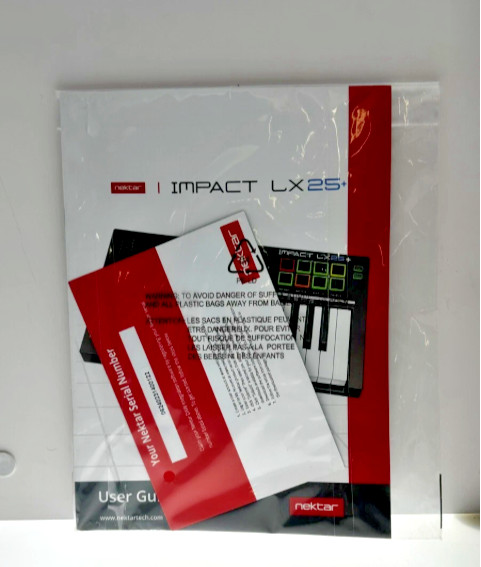 Nektar Impact LX25+ Programmable 25-Key USB MIDI Keyboard Controller Black