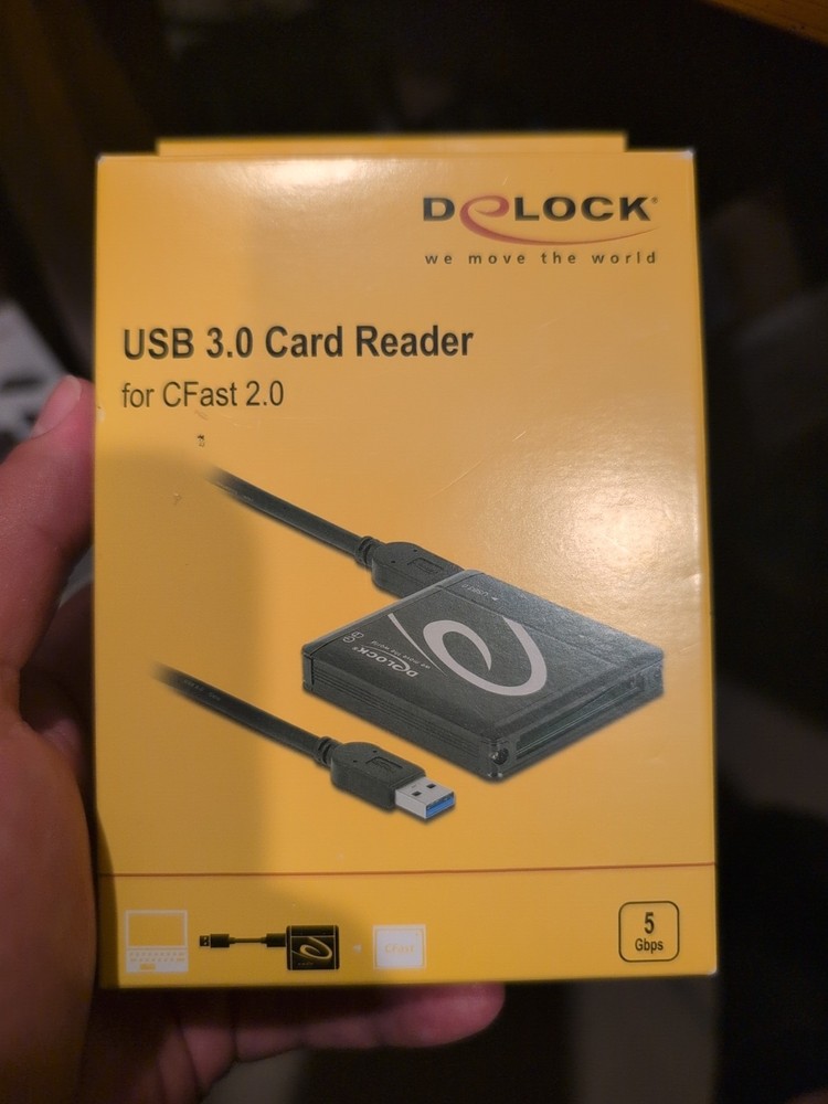 USB 3.0 CFast Card Reader 5Gbps Aluminum High-Speed