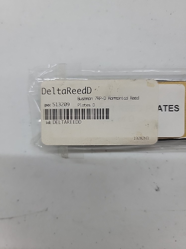Bushman 7rp d harmonica reed plates d DeltareedD NOS