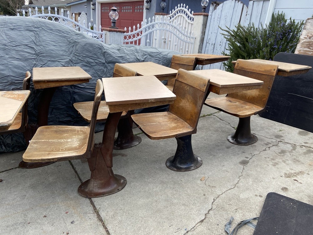 Antique ELEMENTARY SCHOOL DESKs