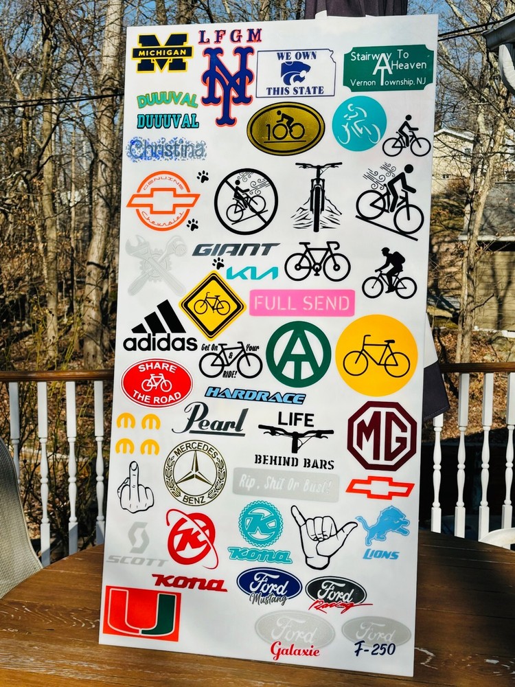 3 Piece Specialized Bikes Vinyl Decal Set TONS 'O Sizes & Colors Available!