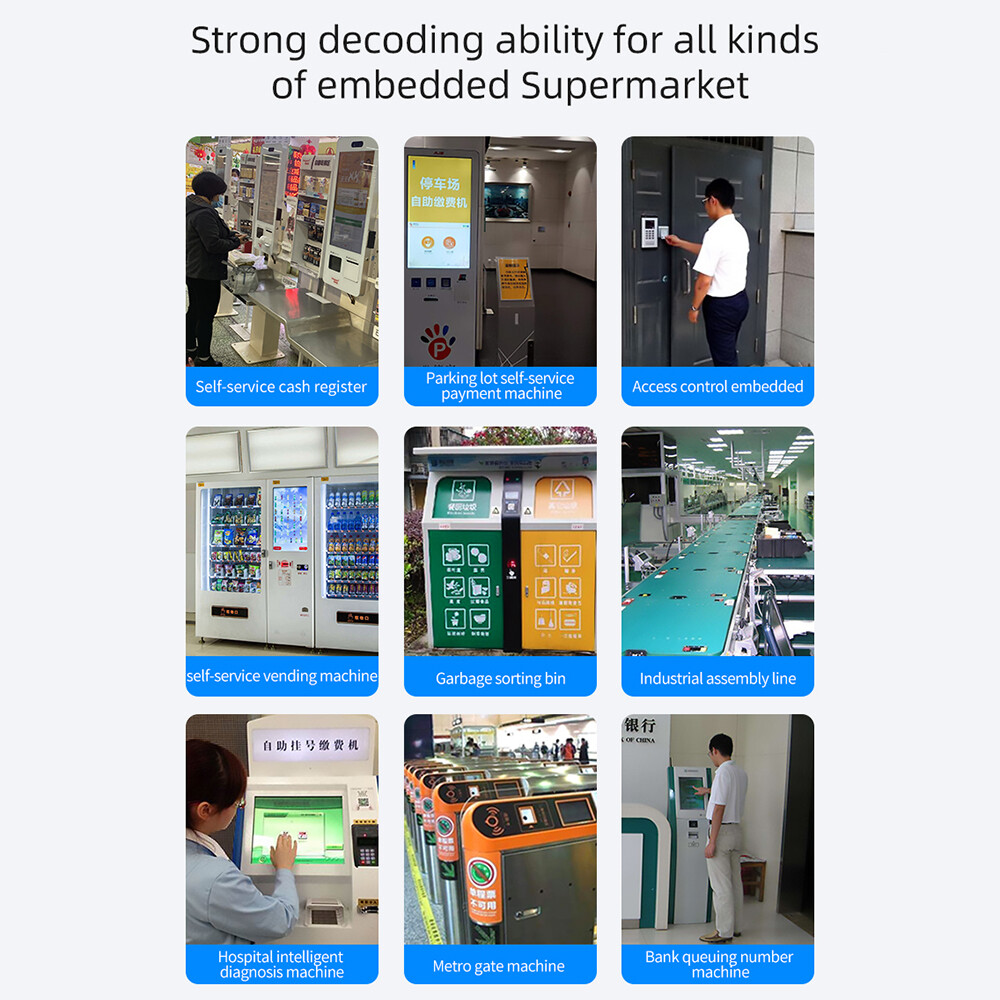 Embedded Barcode Self-Induction 1D 2D QR Bar Code Reader Module U2A5