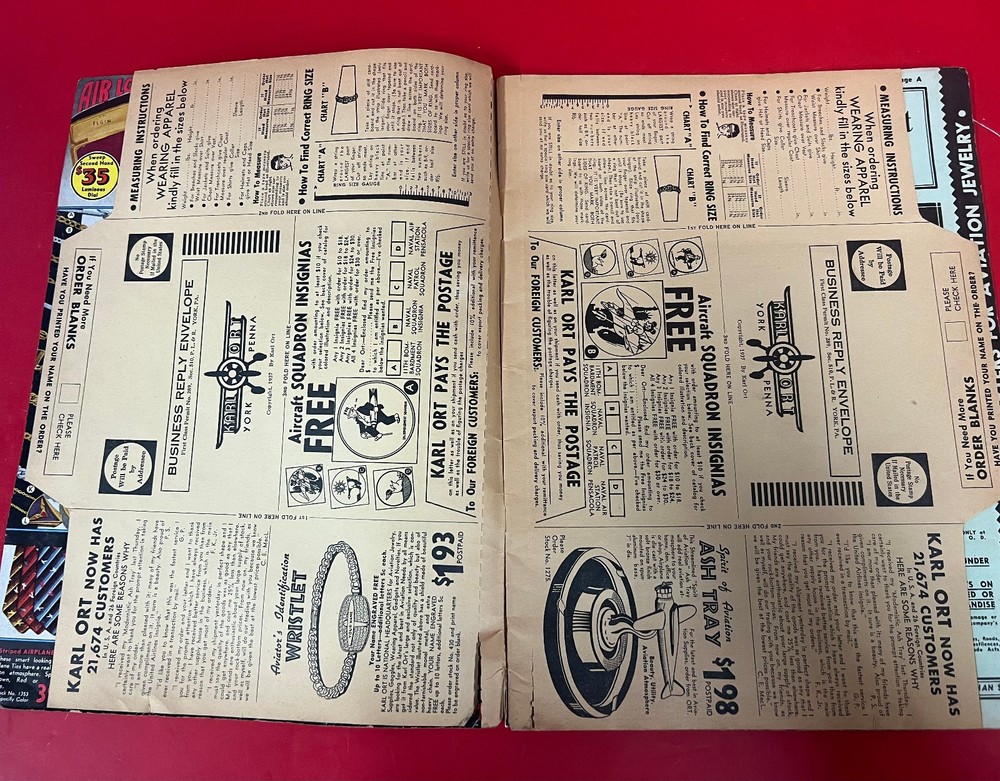 1939 KARL ORT AVIATION CATALOG – ORIGINAL PRE-WAR REFERENCE