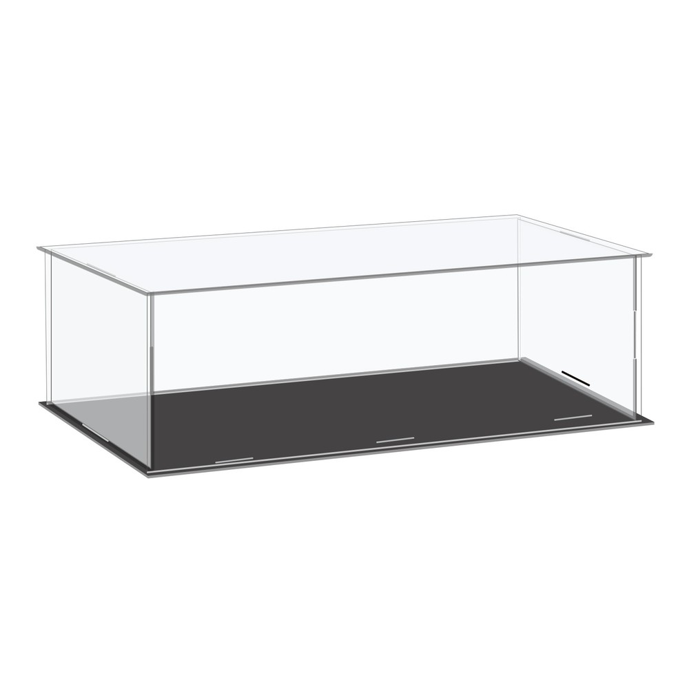 Acrylic Display Case Plastic Box Cube Storage Box Clear 36x16x10.5cm