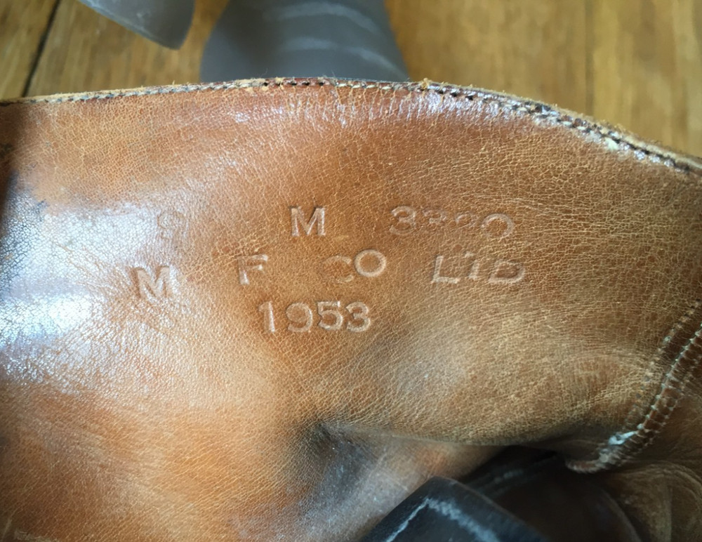 British Army Boots M F Co Ltd Black Leather