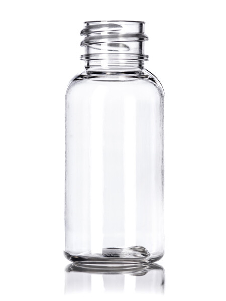 1oz Clear PET Plastic Bottle with Caps, 36pcs