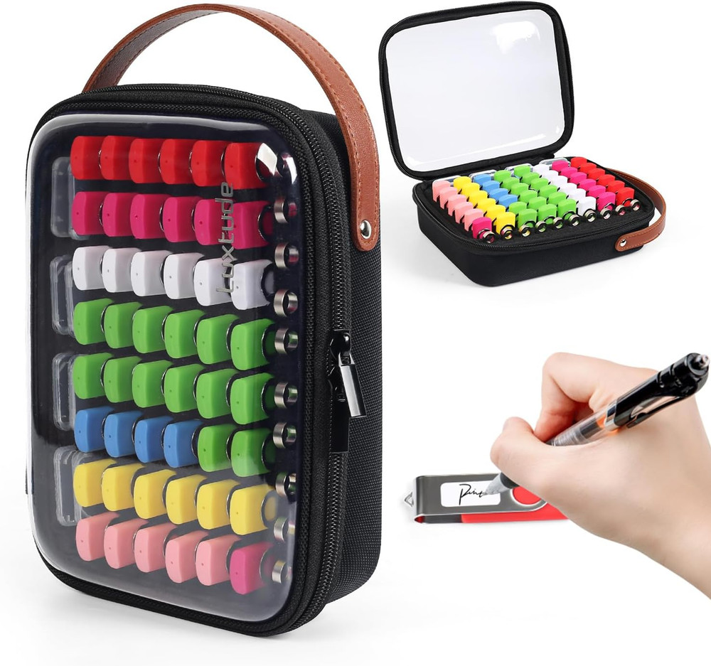 Clear Flash Drive Case with Labels, Hard USB Case Organizer, USB Stor...