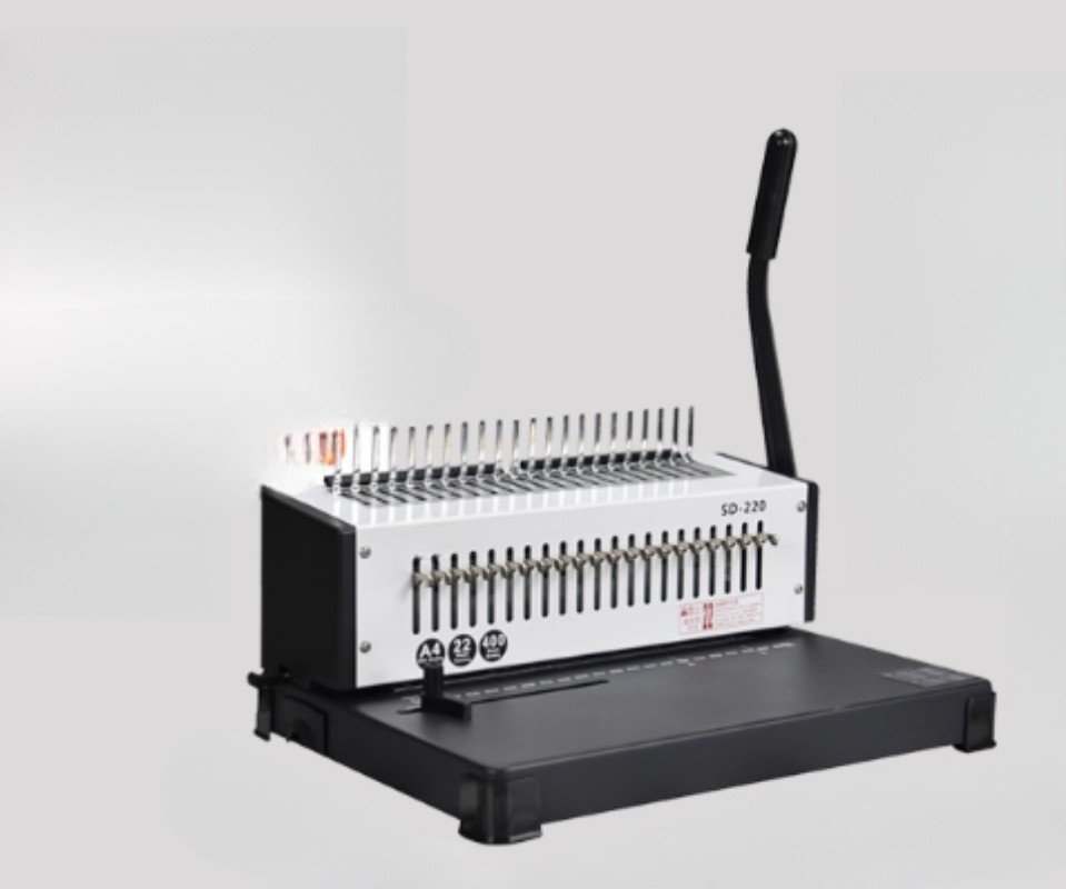 SD-220Full-Extraction Blade Rubber Ring Binding Machine Staple PunchingMachine