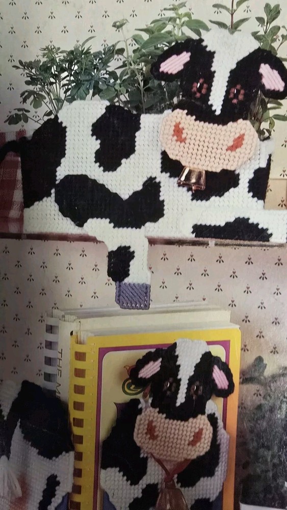 Plastic Canvas Cows