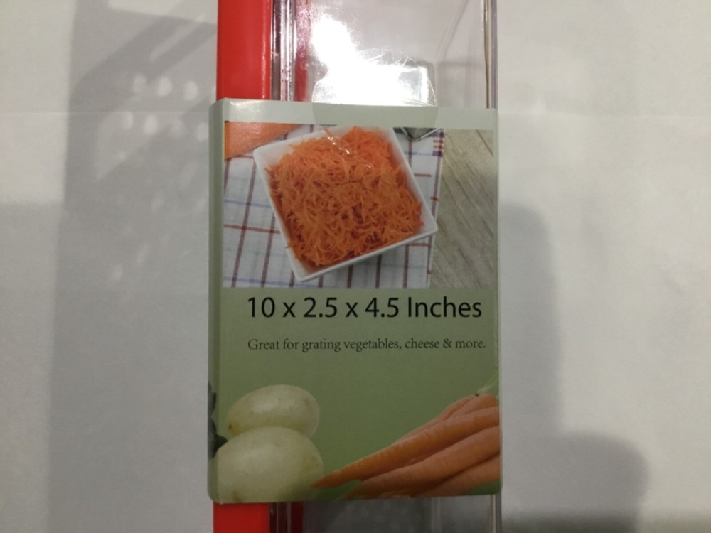 Uniware cheese vegetable box grater red