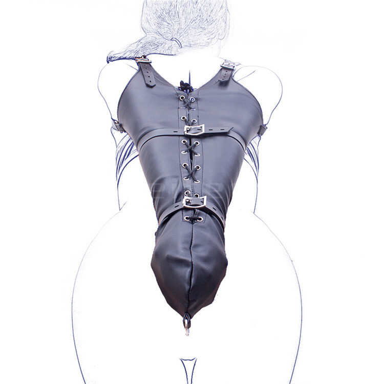 PU Leather Binding Armbinder Restraint Leg Binder Gloves Adjustable Body Harness