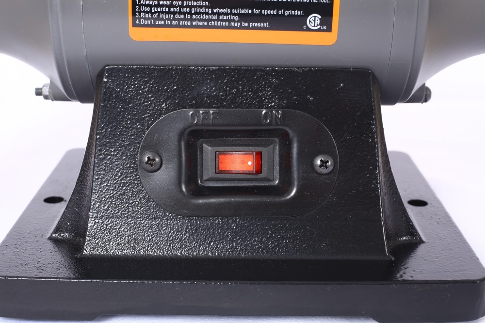 8-Inch Benchtop Buffer Polisher with 4 Thick Wheels, CSA Certified