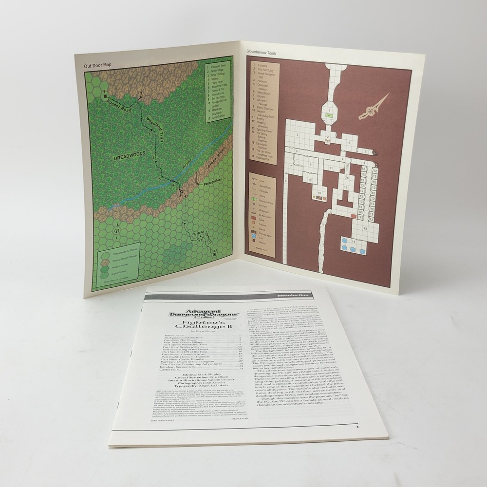 Advanced Dungeons & Dragons 2nd Edition, Fighters Challenge II, softback book