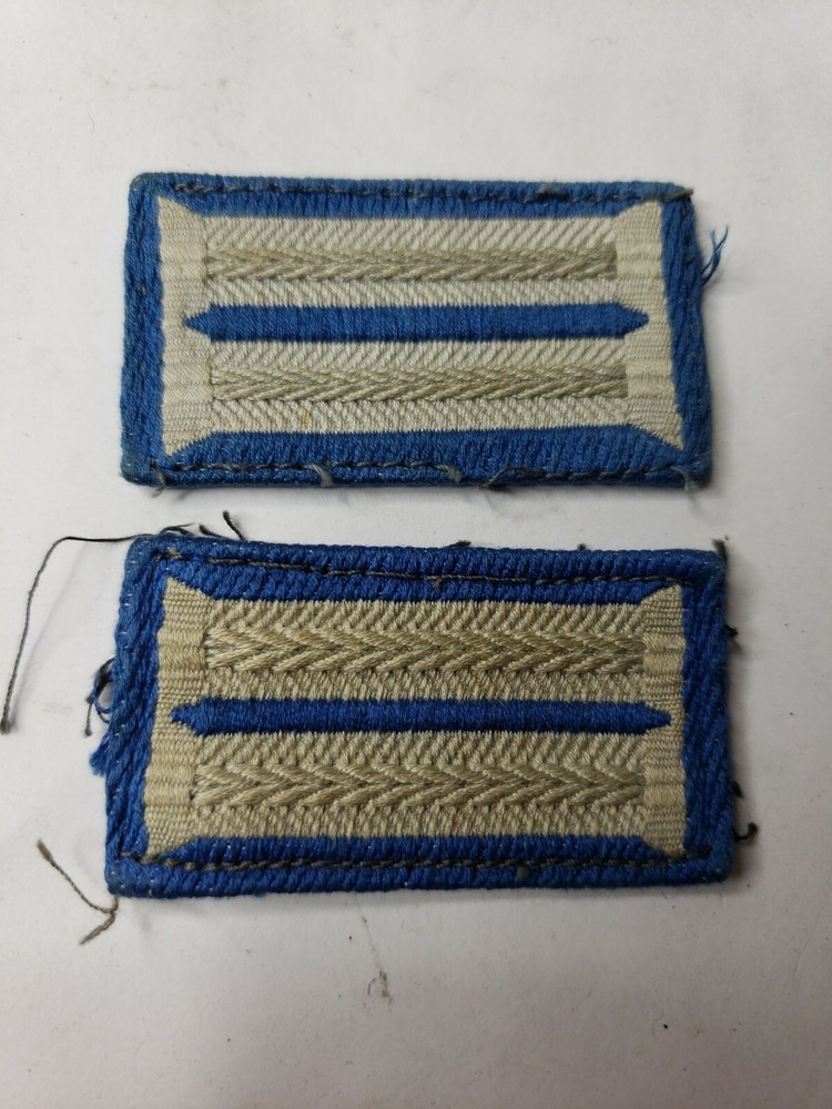 WWII German Collar Tab set of 2 blue