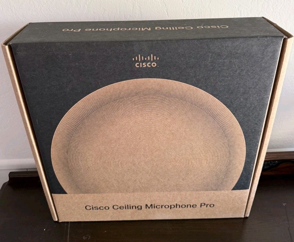 Cisco Ceiling Microphone Pro and Flush Mount Bracket.  Sealed/NIB CS-MIC-CLGPRO