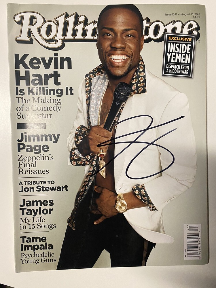 Kevin Hart Autograph Signed Rollingstone Magazine Issue 1241 August 13,2015